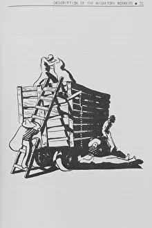 Migrating Prints: Migratory cotton workers, 1939. Creator: Unknown