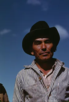 Migratory worker, FSA... camp, Robstown, Tex. 1942. Creator: Arthur Rothstein