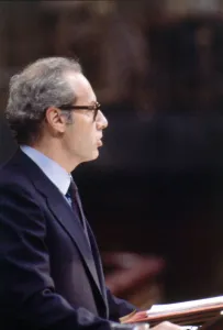 Boyer Gallery: Miguel Boyer (1939 -), socialist politician, portrait 1983