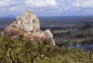 Mihintale pilgrimage site, near Anuraddhapura, Sri Lanka, established 3rd century BC. (20th century)