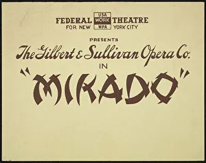 Sullivan Arthur Prints: Mikado, [193-]. Creator: Unknown