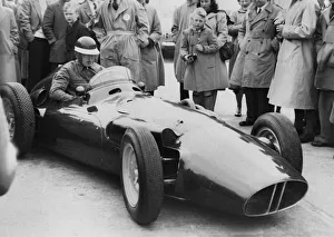 Mike Hawthorn in BRM 1956. Creator: Unknown