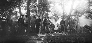Geologist Prints: Mikhail Alekseevich Pavlov with Members of an Expedition at Base Camp