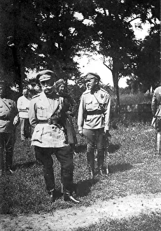 Mikhail Alekseyev, Commander-in-chief of the Volunteer Army, near Ekaterinodar, Russia, 1918