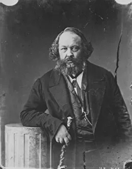 Political Philosophy Gallery: Mikhail Bakunin, Russian revolutionary and theorist of anarchism, c1863