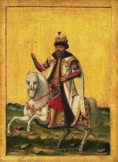 Yellow Background Prints: Mikhail Fyodorovitch (1613-45)