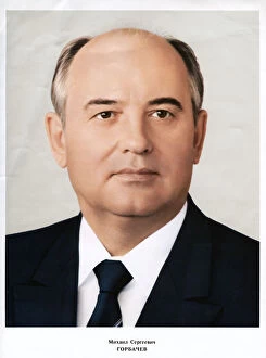 Mikhail Gorbachev, leader of the Soviet Union, 1985