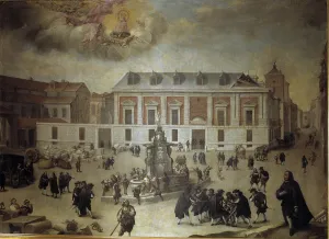 Cuadros Prints: Milagro De LA Virgen De Atocha En Las Obras De Costruccion De LA Casa De LA Villa