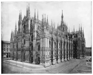 Milan Cathedral, Italy, late 19th century. Artist: John L Stoddard