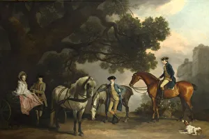 Phaeton Prints: The Milbanke and Melbourne Families, ca 1769. Artist: Stubbs, George (1724-1806)