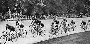 Cycle Gallery: Ten miles amateur cycling championship, Herne Hill cycle track, London, 1926-1927