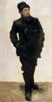 Kasatkin Prints: Militant Workman, 1905. Artist: Nikolai Alekseevich Kasatkin