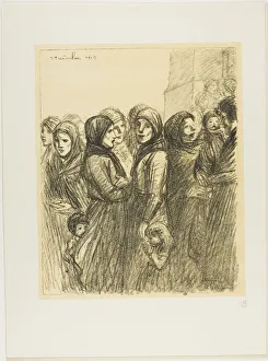 Military Allocation, 1915. Creator: Theophile Alexandre Steinlen