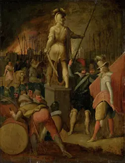 Louis De Caulery Prints: Military camp, c1600. Creator: Louis de Caullery
