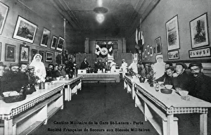 Recovering Prints: Military canteen, Gare St Lazare, Paris, World War I, 1914-1918