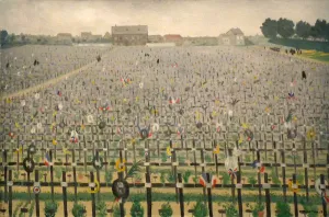 Military cemetery at Chalons-sur-Marne, 1917
