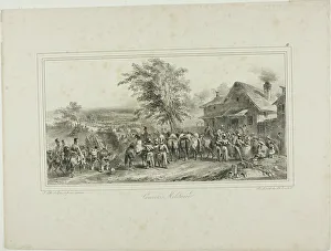 Raffet Denis Auguste Marie Prints: Military Convoy, 1831. Creator: Auguste Raffet