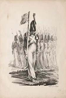 Nicolas Toussaint Charlet French Prints: Military Costumes: Carabiners Sargent, General Guide, 1817-1818