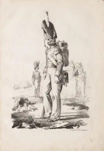 Nicolas Toussaint Charlet French Prints: Military Costumes: Infantry Sargent, 1817-18. Creator: Nicolas Toussaint Charlet (French