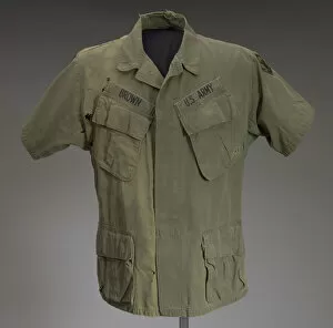 Uniforms Gallery: Military fatigue shirt worn by James E. Brown of the 20th Engineer Brigade, ca. 1967