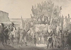 Napoleon Bonaparte I Collection: Military Festival at Boulogne with Napoleon Distributing Stars of the Legion of Ho