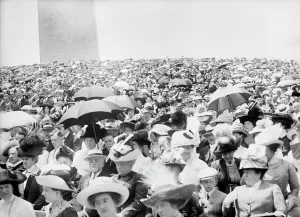 Roman Catholics Prints: Military Field Mass. Crowds on Monument Grounds