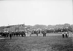 Military Field Mass By Holy Name Soc. of Roman Catholic Church - General View, 1910. Creator: Harris & Ewing. Military Field Mass By Holy Name Soc. of Roman Catholic Church - General View, 1910. Creator: Harris & Ewing