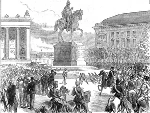 Wilhelm Friedrich Ludwig Prints: The Military Triumph at Berlin: unveiling the statue of King Frederick William III