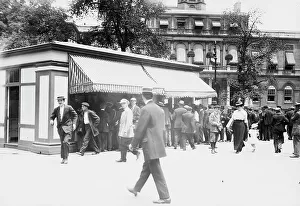 Milk 1 cent - City Hall Park, N.Y. between c1910 and c1915. Creator: Bain News Service