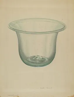 Glassworks Prints: Milk Bowl, c. 1936. Creator: John Dana
