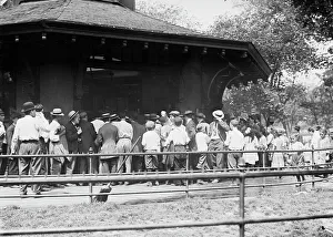 Manhattan Prints: Milk House, Tompkins Sq.; hot day, between c1910 and c1915. Creator: Bain News Service