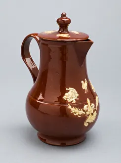 Milk Jug, Staffordshire, c. 1725/40. Creator: Staffordshire Potteries Milk Jug, Staffordshire, c. 1725/40. Creator: Staffordshire Potteries