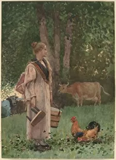The Milk Maid, 1878. Creator: Winslow Homer
