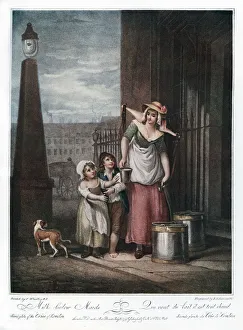 Francis Wheatley Prints: Milk Below Maids, 1793. Artist: Luigi Schiavonetti