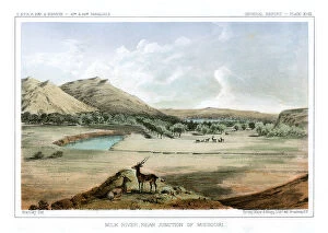 Beverley Gallery: Milk River, Near Junction of Missouri, 1856.Artist: John Mix Stanley