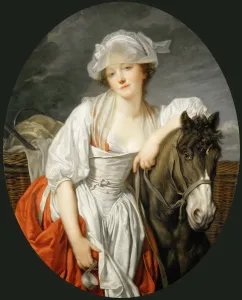 Farmer Woman Prints: The Milkmaid, before 1783
