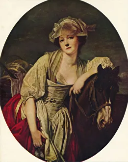 Louvre Prints: The Milkmaid, 18th century, (1938). Artist: Jean-Baptiste Greuze