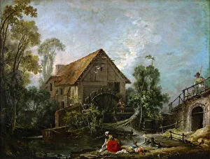 The Mill. Artist: Boucher, Francois (1703-1770)