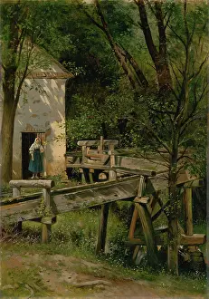 Water Mill Prints: Mill, c1900. Creator: Eduard Majsch