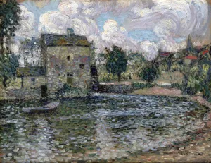 Le Sidaner Prints: The Mill, Montreuil-Bellay, 1914. Artist: Henri Eugene Le Sidaner