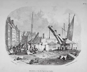 Millbank Prints: Millbank, Westminster, London, c1825. Artist: Engelmann and Company