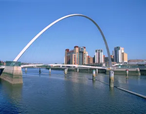 Millennium Bridge and Baltic Art Gallery, Gateshead, Tyne & Wear