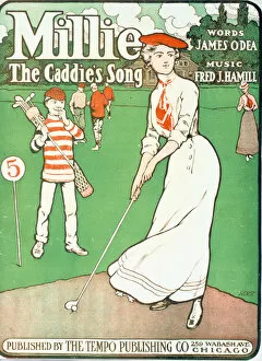 Caddy Gallery: Millie - The Caddies Song, sheet music cover, American, 1901