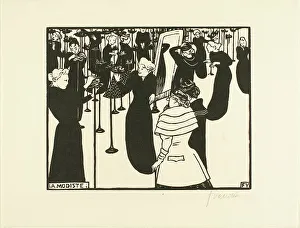 Milliners Prints: The Milliner, 1894. Creator: Félix Vallotton