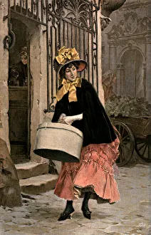 The Milliner after FH Kaemmerer, 1890. Creator: Unknown. The Milliner after FH Kaemmerer, 1890. Creator: Unknown