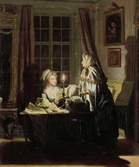 Per Hillestrom Prints: The Milliner, late 18th-early 19th century. Creator: Per Hillestrom