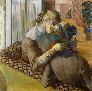 Milliners Prints: At the Milliners, 1881. Creator: Edgar Degas