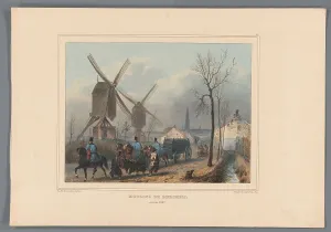 Raffet Denis Auguste Marie Prints: Mills of Berchem, 1832, (1833). Creator: Auguste Raffet