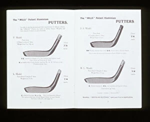 Images Dated 2nd August 2005: Mills patent aluminium putters, c1900s