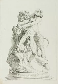Charles Fran And Xe7 Gallery: Milo of Croton, 1764. Creator: Charles Hutin